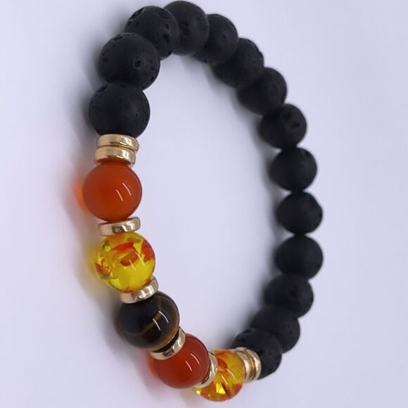 Wool + Pepper Co. Lava & Healing Stones Bracelet - Picture 2 of 5